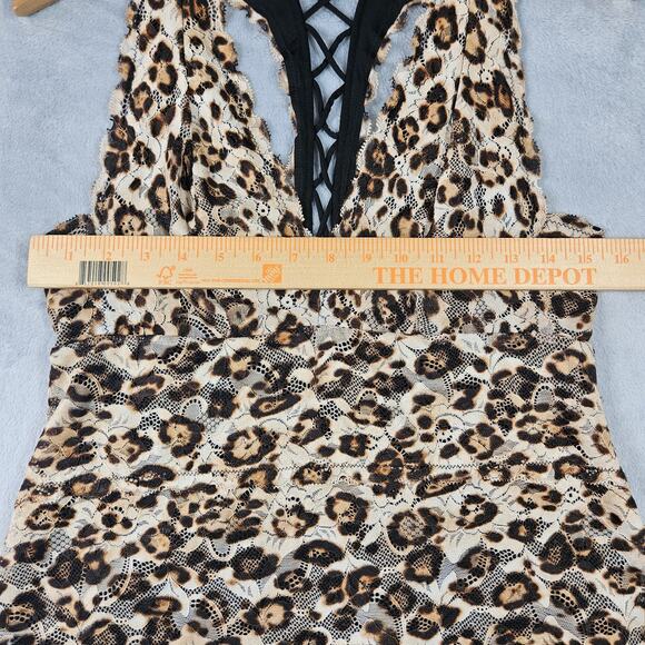 Vintage Guess Halter Top Animal Print Womens Sz Large Y2K Festival Goth Preppy - Picture 13 of 15